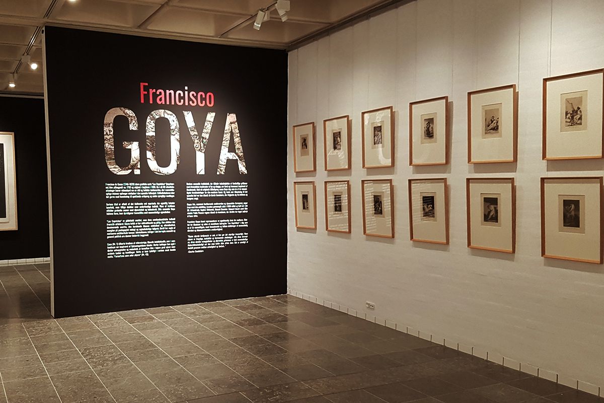 Exhibtion view, Francisco Goya - <i>Los Caprichos</i>. Holstebro Kunstmuseum