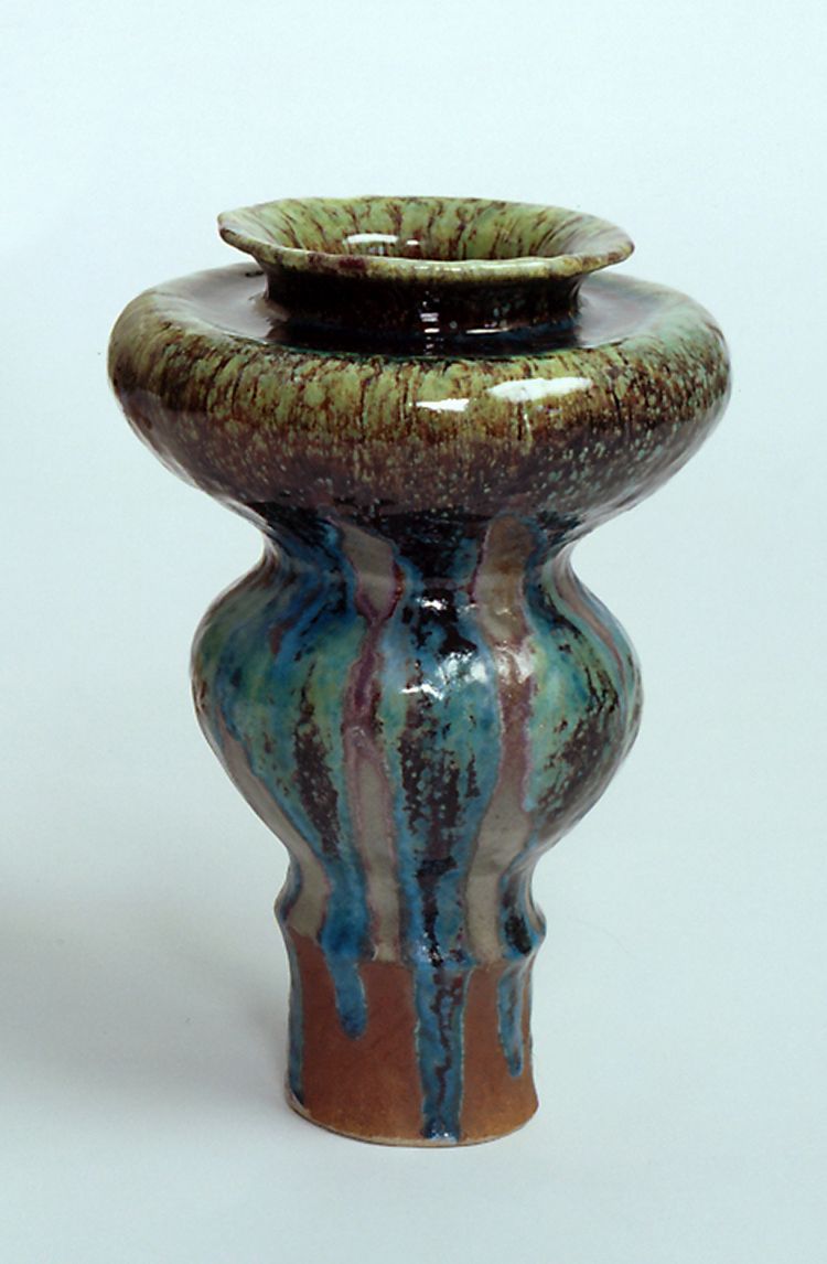 Bente Skjøttgaard, <i>High Vase with Rings</i>, 2002<br>
